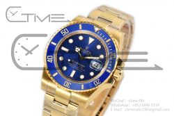 Submariner 116618 LB Blue Ceramic YG Plated 904L Steel VSF 1:1 Best Edition VS3135 - Image 2