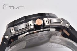 Royal Oak Offshore 26405 44mm Real Ceramic RSF 1:1 Best Edition Black Dial RG Markers on Rubber Strap A3126 - Image 17