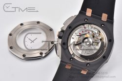 Royal Oak Offshore 26405 44mm Real Ceramic RSF 1:1 Best Edition Black Dial RG Markers on Rubber Strap A3126 - Image 26