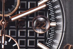 Royal Oak Offshore 26405 44mm Real Ceramic RSF 1:1 Best Edition Black Dial RG Markers on Rubber Strap A3126 - Image 10