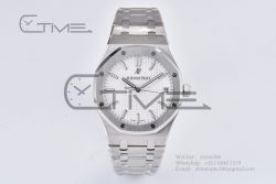 Royal Oak 41mm 15500 SS APSF 1:1 Best Edition White Textured Dial on SS Bracelet A4302 Super Clone - Image 3