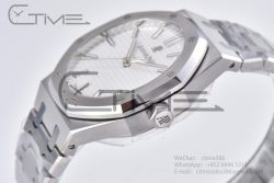 Royal Oak 41mm 15500 SS APSF 1:1 Best Edition White Textured Dial on SS Bracelet A4302 Super Clone - Image 6