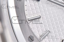 Royal Oak 41mm 15500 SS APSF 1:1 Best Edition White Textured Dial on SS Bracelet A4302 Super Clone - Image 11