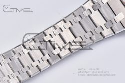 Royal Oak 41mm 15500 SS APSF 1:1 Best Edition White Textured Dial on SS Bracelet A4302 Super Clone - Image 17