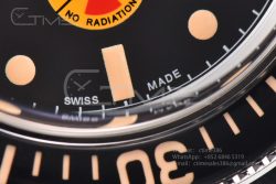 Fifty Fathoms 5008D No Rad SS 1:1 GSF Best Edition Black Dial on Black Rubber Strap A1151 - Image 14