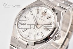 Overseas  47040 SS MKF 1:1 Best Edition White Textured Dial on SS Bracelet MIYOTA9015 - Image 5