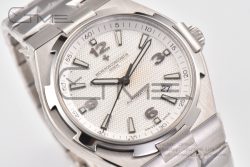 Overseas  47040 SS MKF 1:1 Best Edition White Textured Dial on SS Bracelet MIYOTA9015 - Image 7