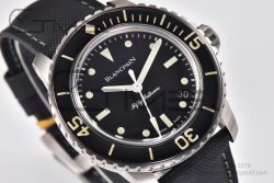 Fifty Fathoms “Nageurs de Combat”5015E-1130  ZF 1:1 Best Edition Black '7' Dial on Black Sail-canvas Strap A2836 - Image 7