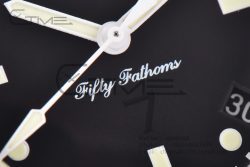 Fifty Fathoms “Nageurs de Combat”5015E-1130  ZF 1:1 Best Edition Black '7' Dial on Black Sail-canvas Strap A2836 - Image 12