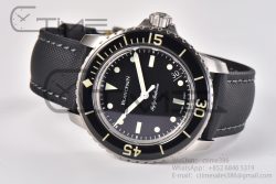 Fifty Fathoms “Nageurs de Combat”5015E-1130  ZF 1:1 Best Edition Black '7' Dial on Black Sail-canvas Strap A2836 - Image 14