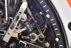 RM12-01 Real Tourbillon RMF Best Edition Skeleton Dial on Orange Rubber Strap - Image 10