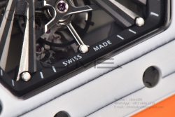RM12-01 Real Tourbillon RMF Best Edition Skeleton Dial on Orange Rubber Strap - Image 12