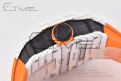 RM12-01 Real Tourbillon RMF Best Edition Skeleton Dial on Orange Rubber Strap - Image 15