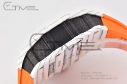 RM12-01 Real Tourbillon RMF Best Edition Skeleton Dial on Orange Rubber Strap - Image 16