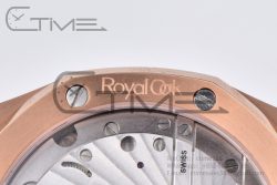 Royal Oak 2018 SIHH RG Tourbillon R8F Green Sunburst Tapisserie Dial on RG Bracelet Flying Tourb - Image 24