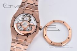Royal Oak 2018 SIHH RG Tourbillon R8F Green Sunburst Tapisserie Dial on RG Bracelet Flying Tourb - Image 28
