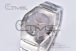 Constellation 39mm SS ORF 1:1 Best Edition SS Embossed Grey Dial on SS Bracelet A8800 - Image 2