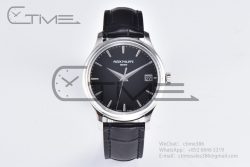 Calatrava 5227 SS 3KF 1:1 Best Edition Black Dial on Black Leather Strap A324 Super Clone V2 - Image 3