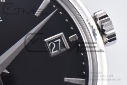 Calatrava 5227 SS 3KF 1:1 Best Edition Black Dial on Black Leather Strap A324 Super Clone V2 - Image 8