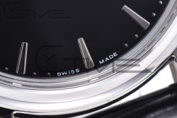 Calatrava 5227 SS 3KF 1:1 Best Edition Black Dial on Black Leather Strap A324 Super Clone V2 - Image 9