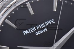 Calatrava 5227 SS 3KF 1:1 Best Edition Black Dial on Black Leather Strap A324 Super Clone V2 - Image 11