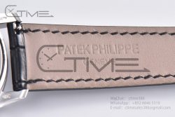 Calatrava 5227 SS 3KF 1:1 Best Edition White Dial on Brown Leather Strap A324 Super Clone V2 - Image 26