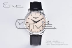 Calatrava 5227 SS 3KF 1:1 Best Edition White Dial on Brown Leather Strap A324 Super Clone V2 - Image 3
