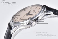 Calatrava 5227 SS 3KF 1:1 Best Edition White Dial on Brown Leather Strap A324 Super Clone V2 - Image 6
