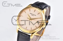 Calatrava 5227R SS 3KF 1:1 Best Edition White Dial on Brown Leather Strap A324 Super Clone V2 - Image 2
