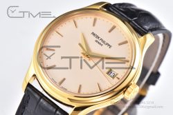Calatrava 5227R SS 3KF 1:1 Best Edition White Dial on Brown Leather Strap A324 Super Clone V2 - Image 5