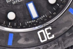 Submariner 40mm DIW VSF 1:1 Best Edition Forged Carbon Blue Element on Nylon Strap VS3135 - Image 10
