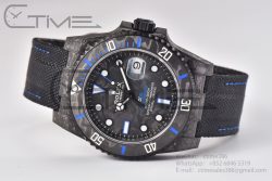 Submariner 40mm DIW VSF 1:1 Best Edition Forged Carbon Blue Element on Nylon Strap VS3135 - Image 12