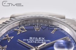DateJust 41 126334 Clean 1:1 Best Edition 904L Steel Blue Roman Dial on Jubilee Bracelet VR3235 - Image 6