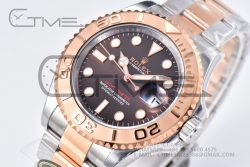 Yacht-Master 126621 SS/RG Clean Factory 904L Steel Brown Dial on SS/RG Bracelet VR3235 - Image 4