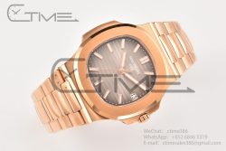 Nautilus 5711/1R PPF 1:1 Best Edition Brown Textured Dial on RG Bracelet 324CS - Image 4