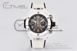 Hublot Big Bang Unico White Ceramic ZF 1:1 Best Edition Skeleton Dial on White Rubber Strap A1280 - Image 3