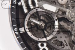 Hublot Big Bang Unico White Ceramic ZF 1:1 Best Edition Skeleton Dial on White Rubber Strap A1280 - Image 8