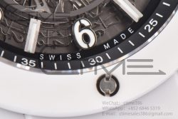 Hublot Big Bang Unico White Ceramic ZF 1:1 Best Edition Skeleton Dial on White Rubber Strap A1280 - Image 10