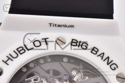 Hublot Big Bang Unico White Ceramic ZF 1:1 Best Edition Skeleton Dial on White Rubber Strap A1280 - Image 18