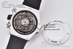 Hublot Big Bang Unico White Ceramic ZF 1:1 Best Edition Skeleton Dial on White Rubber Strap A1280 - Image 20