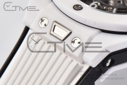 Hublot Big Bang Unico White Ceramic ZF 1:1 Best Edition Skeleton Dial on White Rubber Strap A1280 - Image 14