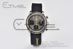Speedmaster Racing Master SS HRF Maker Gray/Black Dial on Black Rubber Strap A7750 - Image 3