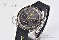 Speedmaster Racing Master SS HRF Maker Gray/Black Dial on Black Rubber Strap A7750 - Image 2