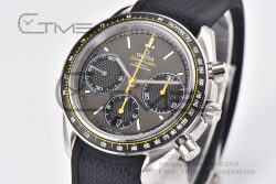 Speedmaster Racing Master SS HRF Maker Gray/Black Dial on Black Rubber Strap A7750 - Image 5