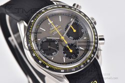 Speedmaster Racing Master SS HRF Maker Gray/Black Dial on Black Rubber Strap A7750 - Image 6