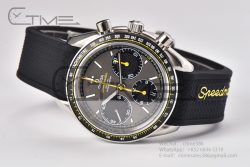 Speedmaster Racing Master SS HRF Maker Gray/Black Dial on Black Rubber Strap A7750 - Image 13