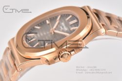 Nautilus 5711/1R PPF 1:1 Best Edition Brown Textured Dial on RG Bracelet 324CS - Image 6