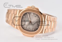 Nautilus 5711/1R PPF 1:1 Best Edition Brown Textured Dial on RG Bracelet 324CS - Image 12