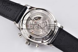 Portuguese Chrono IW3716 RSF 1:1 Best Edition White Dial YG Markers on Black Leather Strap A7750 - Image 12