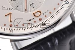 Portuguese Chrono IW3716 RSF 1:1 Best Edition White Dial YG Markers on Black Leather Strap A7750 - Image 9